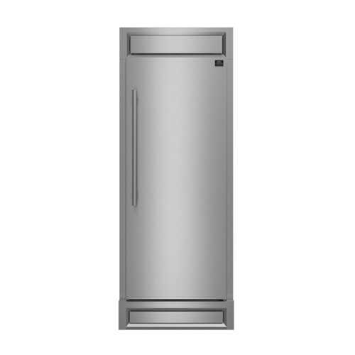 Rent to own Forno Appliances - Maderno 13.6 Cu. Ft. Built-In Convertible Refrigerator/Freezer with Decorative Grill and Right Swing Door - Stainless Steel
