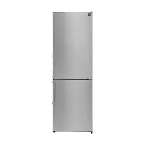 Rent to own Forno Appliances - Guardia 10.8 Cu. Ft. Compact Fridge with Bottom Freezer - Stainless Steel