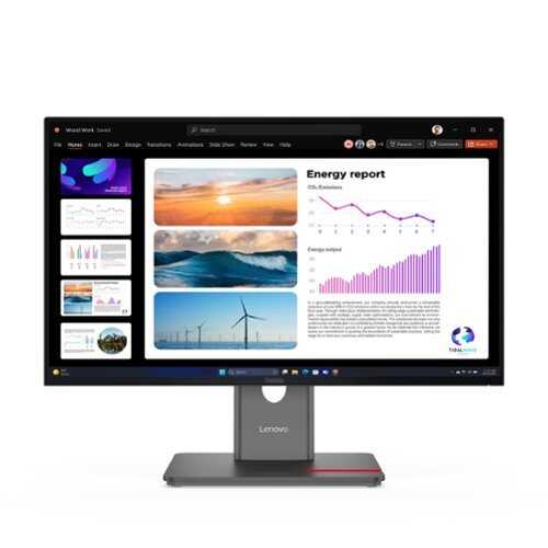 Rent to own Lenovo - ThinkVision 21.5" IPS LED FHD 48Hz - 100Hz Monitor (HDMI, VGA) - Raven Black