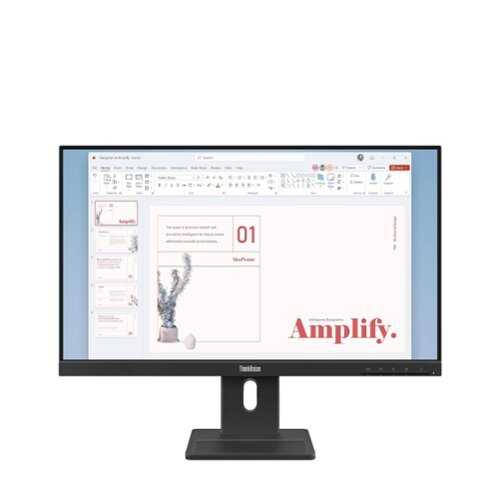 Rent to own Lenovo - ThinkVision 23.8" IPS LED FHD 48Hz-120Hz Monitor (HDMI, VGA, DP) w/Speakers - Black
