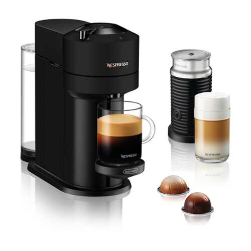 Rent to own Nespresso - Vertuo Next Coffee and Espresso Maker by De'Longhi, Matte Black with Aeroccino Milk Frother - Black Matte