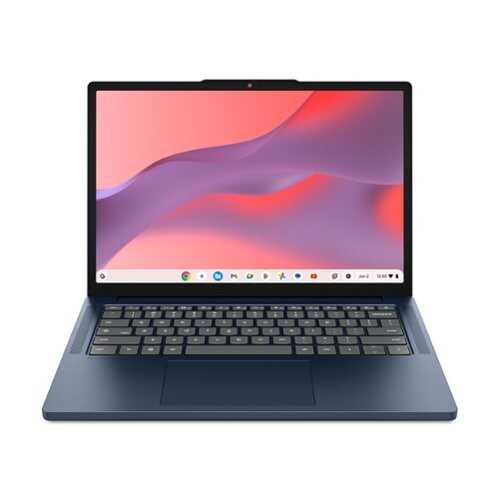 Rent to own Lenovo - IdeaPad Slim 3 Chromebook - 14" 2K Touchscreen Laptop - MediaTek Kompanio 540 2025 - 8GB Memory - 128GB UFS - Cosmic Blue