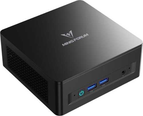 Rent to own Minisforum - UM760 Slim Mini PC - AMD Ryzen 5 7640HS - 16GB RAM, 512 GB SSD Storage - Black