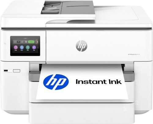 Rent to own HP - OfficeJet Pro 9730 Wireless AI-Enabled Wide Format All-in-One Inkjet Printer with 3 Months of Instant Ink - White