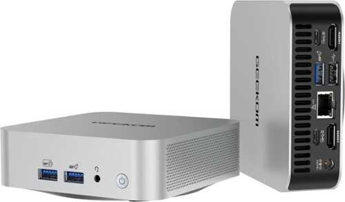 Rent to own GEEKOM - A5 Pro Mini PC AMD Ryzen 5 7530U, 16GB DDR4 RAM, 512GB NVMe SSD Storage - Silver