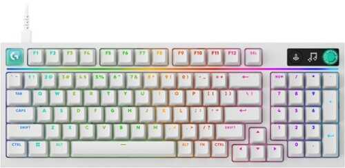 Rent to own Logitech - G316 X 98 Gaming Wired RGB LIGHTSYNC Keyboard with Hot-Swappable Tactile Switches and Gasket Structure for PC - White