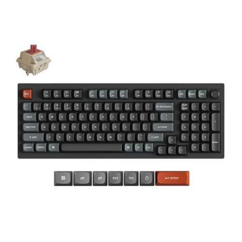 Rent to own Keychron - V5 Ultra 8k 96% Custom Red Switch Mechanical Gaming Keyboard with Programmable ZMK Launcher Software - Black