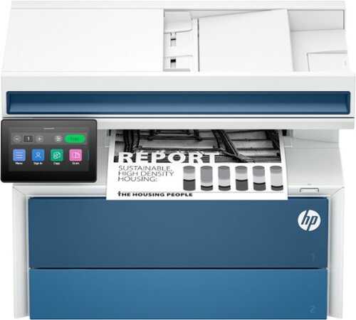 Rent to own HP - LaserJet Pro MFP 4112dw Wireless AI-Enabled Black-and-White All-in-One Laser Printer - White
