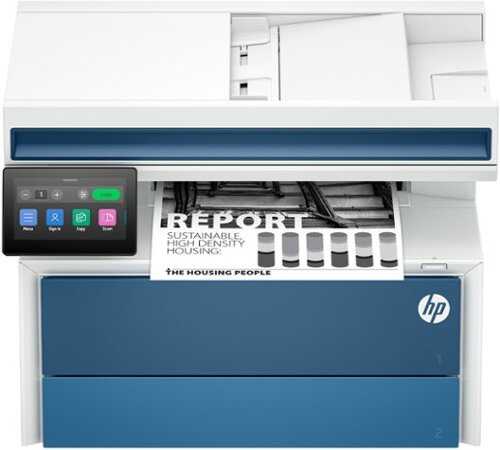 Rent to own HP - LaserJet Pro MFP 4112fdn AI-Enabled Black-and-White All-in-One Laser Printer - White