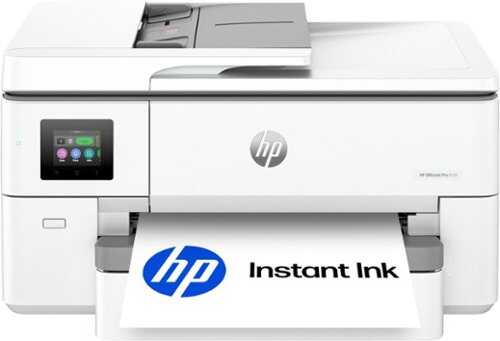 Rent to own HP - OfficeJet Pro 9720 Wireless AI-Enabled Wide Format All-in-One Inkjet Printer with 3 Months of Instant Ink - White