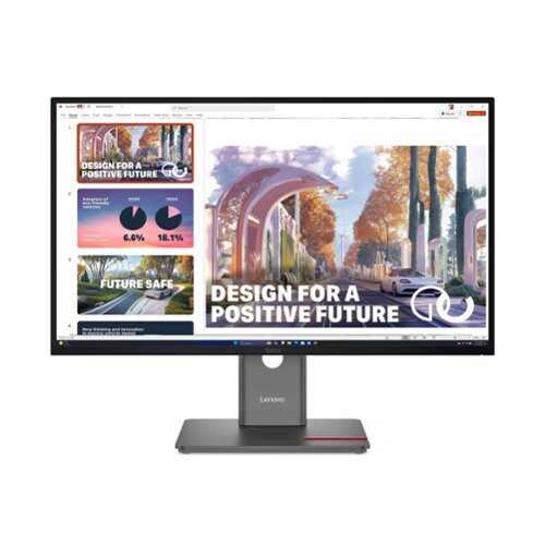 Rent to own Lenovo - ThinkVision 27" IPS LED QHD (2560x1440) 24Hz - 120Hz Monitor (HDMI, USB, DP) - Black