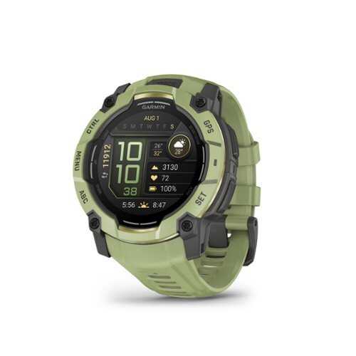 Rent to own Garmin - Instinct  3 GPS Smartwatch 50 mm AMOLED  Fiber-reinforced Polymer - Fern Green with Fern Green Band - (2026)