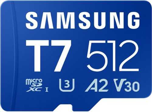 Rent to own Samsung - microSDXC T7 512GB, Transfer Speeds Up to 170 MB/s (MB-MB512T/WW)