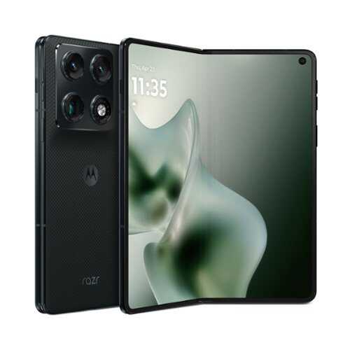 Rent to own Motorola - razr fold 2026 512GB (Unlocked) - PANTONE Blackened Blue