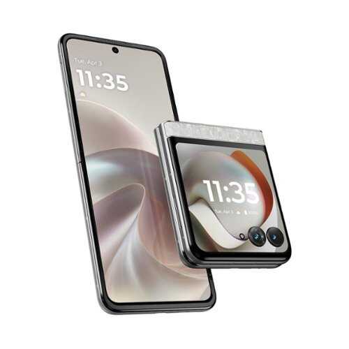 Rent to own Motorola - razr 2026 256GB (Unlocked) - PANTONE Bright White