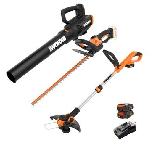 Rent to own WORX - WG933 20V 3PC Trimmer Combo Kit - Black