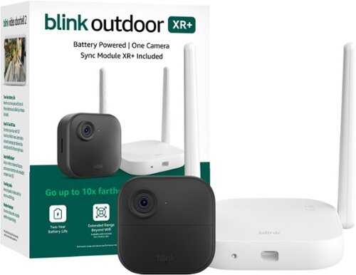 Rent to own Blink - Outdoor XR+ — Extended Range Wireless Outdoor 4 Camera with 10x security coverage — 1 camera system - Black