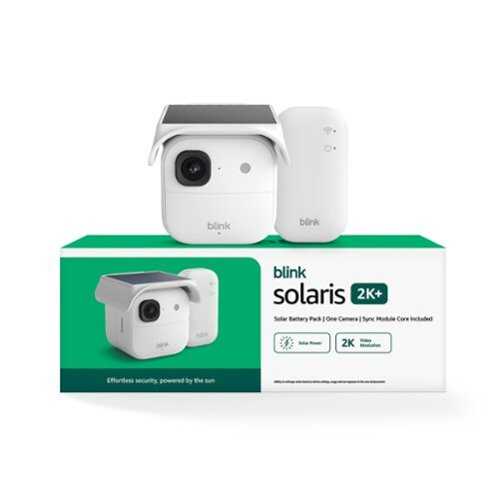 Rent to own Blink - Solaris 2K+ — Solar-powered wireless smart security camera, runs in as little as 45 minutes of direct sun, System - White