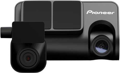 Rent to own Pioneer - VREC-Z410DC - Universal Compatibility Front and Rear Dash Camera, 5MP 3K Video, Bluetooth, WDR, 144° Field of View - Black