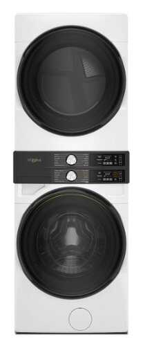 Rent to own Whirlpool - Smart Front Load Laundry Tower 4.5 Cu. Ft. Washer and 7.4 Cu. Ft. Electric Dryer with UV Clean Technology - White
