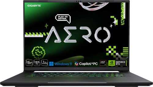 Rent to own GIGABYTE - AERO X16 - Copilot+ PC - 165Hz 2560x1600 WQXGA - RTX™ 5060 - AMD Ryzen 7 260 - 1TB SSD - 16GB DDR5 RAM - Space Gray