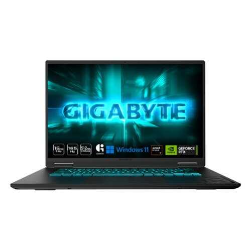 Rent to own GIGABYTE - GAMING A16 Gaming Laptop - 165Hz 1920x1200 WUXGA - RTX 5050 - AMD Ryzen 7 170- 512GB SSD - 16GB DDR5 RAM - Black Steel