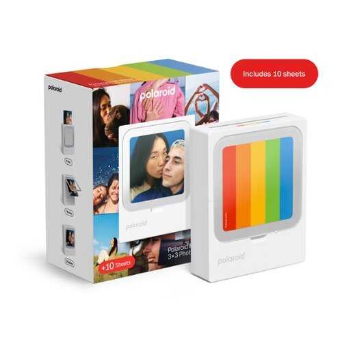 Rent to own Polaroid - Hi-Print 3x3 Pocket Photo Printer - +10 Sheets - White