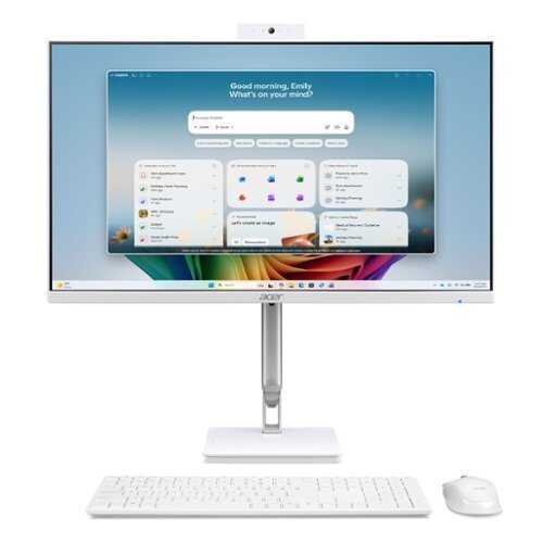 Rent to own Acer - Aspire C24 AIO Copilot+PC Desktop – 23.8” FHD Touch Display - AMD Ryzen AI 7 445 2026 - 16GB Memory - 512GB Storage - White