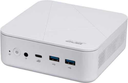 Rent to own Acer - Revo Box RB102-13N0U-UB30 Mini PC Desktop - Intel Processor N150 2025 - 8GB DDR4 Memory - 512GB Storage - White