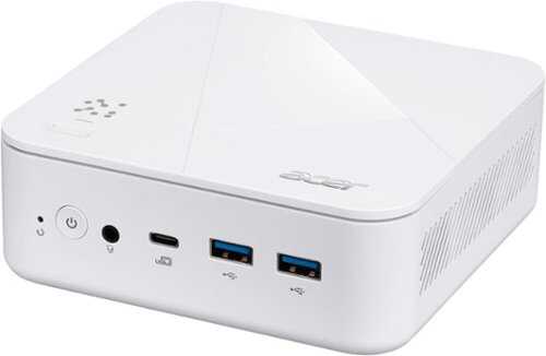 Rent to own Acer - Revo Box AI RB102-GGP-UB33 Mini PC Desktop Copilot+PC - AMD Ryzen AI 7 445 2026 - 16GB DDR5 Memory - 512GB Storage - White