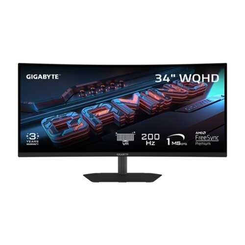 Rent to own GIGABYTE - G34WQC2 - 34" VA Curved Gaming Monitor - Black