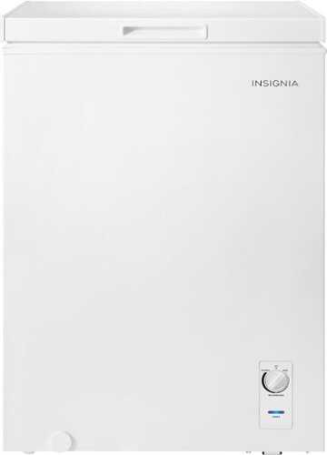 Rent to own Insignia™ - 5.1 Cu. Ft. Manual Defrost Garage-Ready Chest Freezer - White