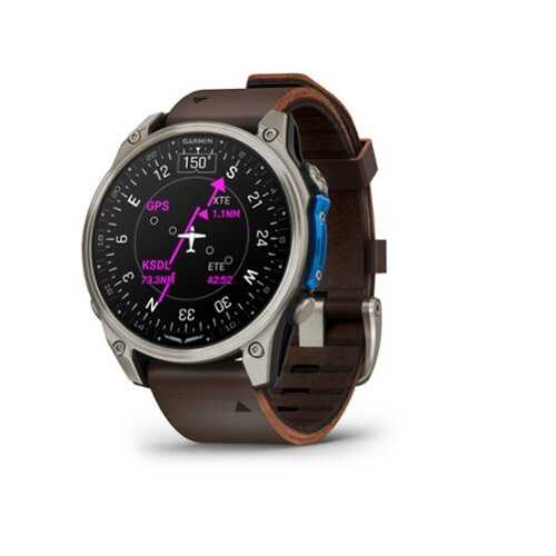 Rent to own Garmin - D2 Mach 2 Avaition GPS Smartwatch 47 mm Fiber-reinforced polymer - Titanium - (2025)