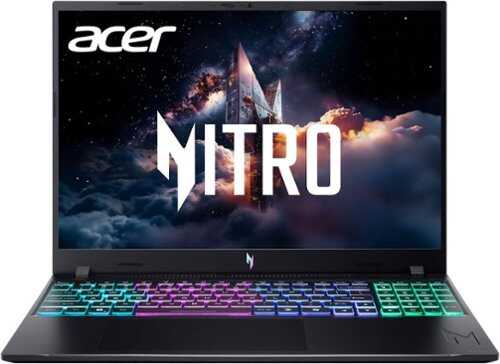 Rent to own Acer - Nitro V – 16" WUXGA 165Hz Gaming Laptop - Intel Core 7 240H 2024 - NVIDIA GeForce RTX 5050 – 16GB Memory – 512GB Storage - Obsidian Black
