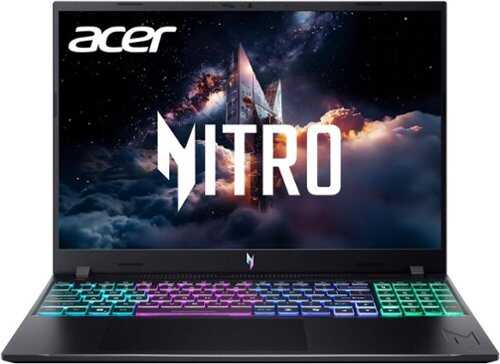 Rent to own Acer - Nitro V – 16" WUXGA 165Hz Gaming Laptop - Intel Core 7 240H 2024 - NVIDIA GeForce RTX 5060 – 16GB Memory – 512GB Storage - Obsidian Black