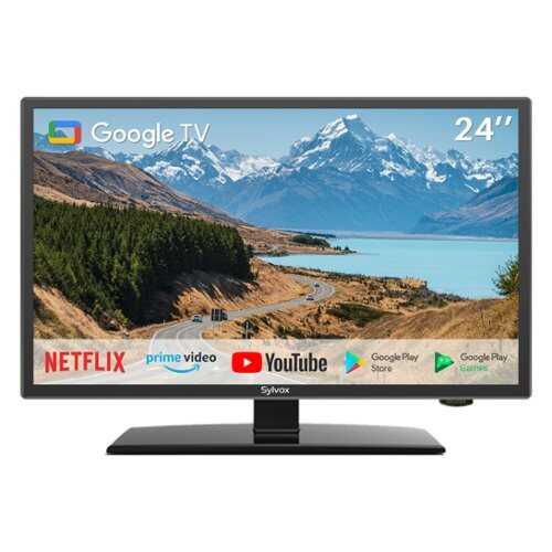 Rent to own Sylvox - 24" Vehicle Series 12V RV Camper Smart TV 1080P with Google TV, WiFi & Bluetooth, DC/AC Powered Television
