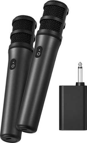 Rent to own Insignia™ - Wireless Microphone Pair - Black