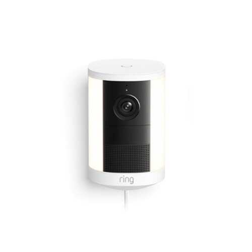 Rent to own Ring - — Spotlight Cam, Plug-In (newest model), Wide-Angle Retinal 2K Video, 6x Enhanced Zoom, Motion-Activated Spotlights - White