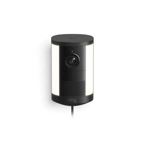 Rent to own Ring - — Spotlight Cam, Plug-In (newest model), Wide-Angle Retinal 2K Video, 6x Enhanced Zoom, Motion-Activated Spotlights - Black