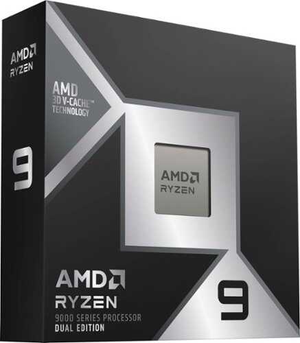 Rent to own AMD - Ryzen 9 9950X3D2 Dual Edition 16-Core - 32-Thread 4.3 GHz (5.6 GHz Max Boost) Socket AM5 Unlocked Desktop Processor - Silver
