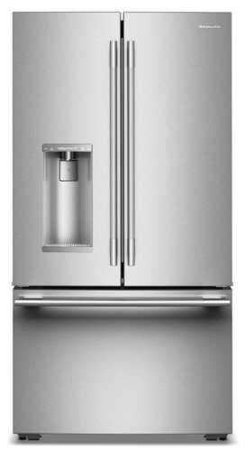 Rent to own KitchenAid - 23.1 Cu.Ft Counter-Depth French Door Refrigerator with Intelligent Auto Fill - Stainless Steel