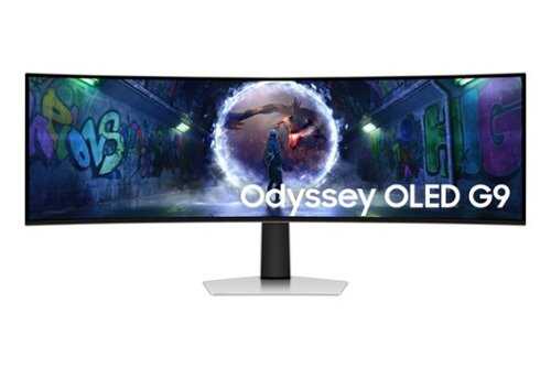Rent to own Samsung - 49" Odyssey OLED G9 (G93SD) Dual QHD 240Hz Curved Gaming Monitor (DisplayPort, HDMI, USB Type-C) - Silver