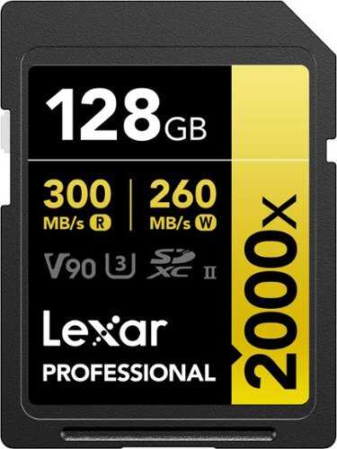 Rent to own Lexar - Professional SDXC 2000X UHS-II. V90 128 GB