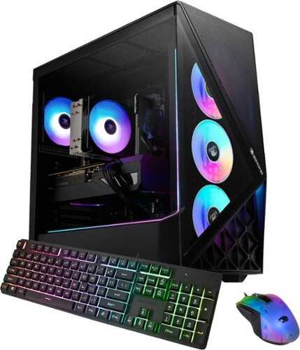 Rent to own iBUYPOWER - Slate Gaming Desktop PC - Intel Core i7 14700F, NVIDIA GeForce RTX 5060 8GB, 16GB DDR4 Non-RGB, 1TB NVMe SSD - Black