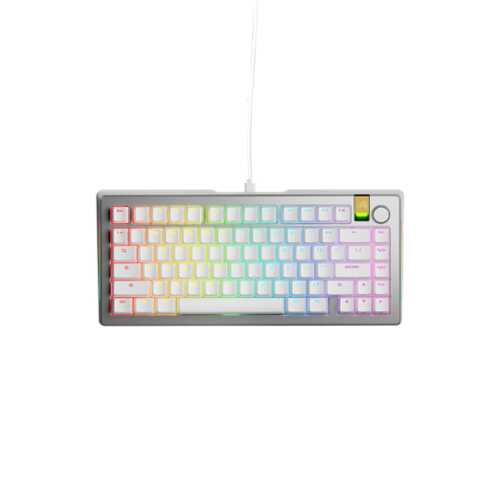 Rent to own Glorious - GMMK 3 PRO HE 75% Wired Hall-Effect Linear Switch Gaming Keyboard with Rapid Trigger and Adjustable Actuation - Silver
