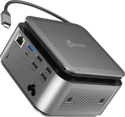 Rent to own j5create - USB-C Powerbase Docking Station - Space Gray