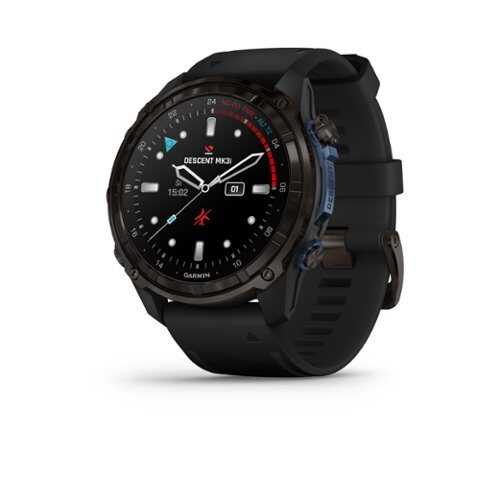 Rent to own Garmin - Descent Mk3i GPS Dive Smartwatch – 51 mm Fiber-reinforced polymer - Carbon Gray DLC Titanium with Black Silicone Band - (2023)