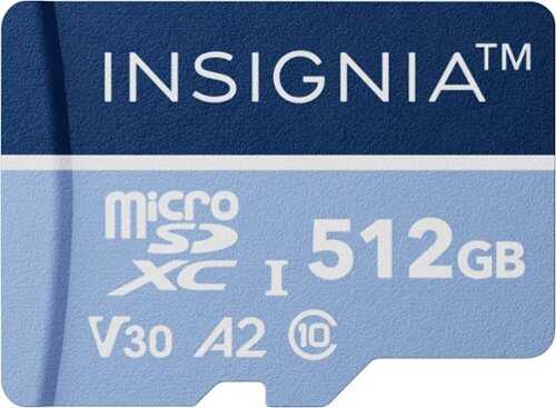Rent to own Insignia™ - 512GB microSDXC Memory Card, Read Speed Up to 200MB/s