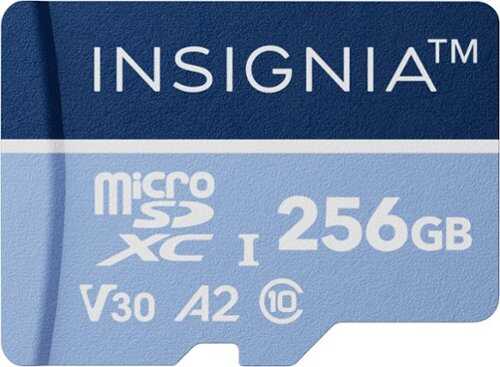 Rent to own Insignia™ - 256GB microSDXC UHS-I Memory Card, Read Speed Up to 200MB/s