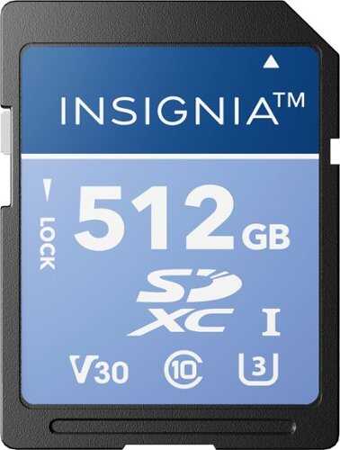 Rent to own Insignia™ - 512GB SDXC UHS-I Memory Card, Read Speed Up to 200MB/s